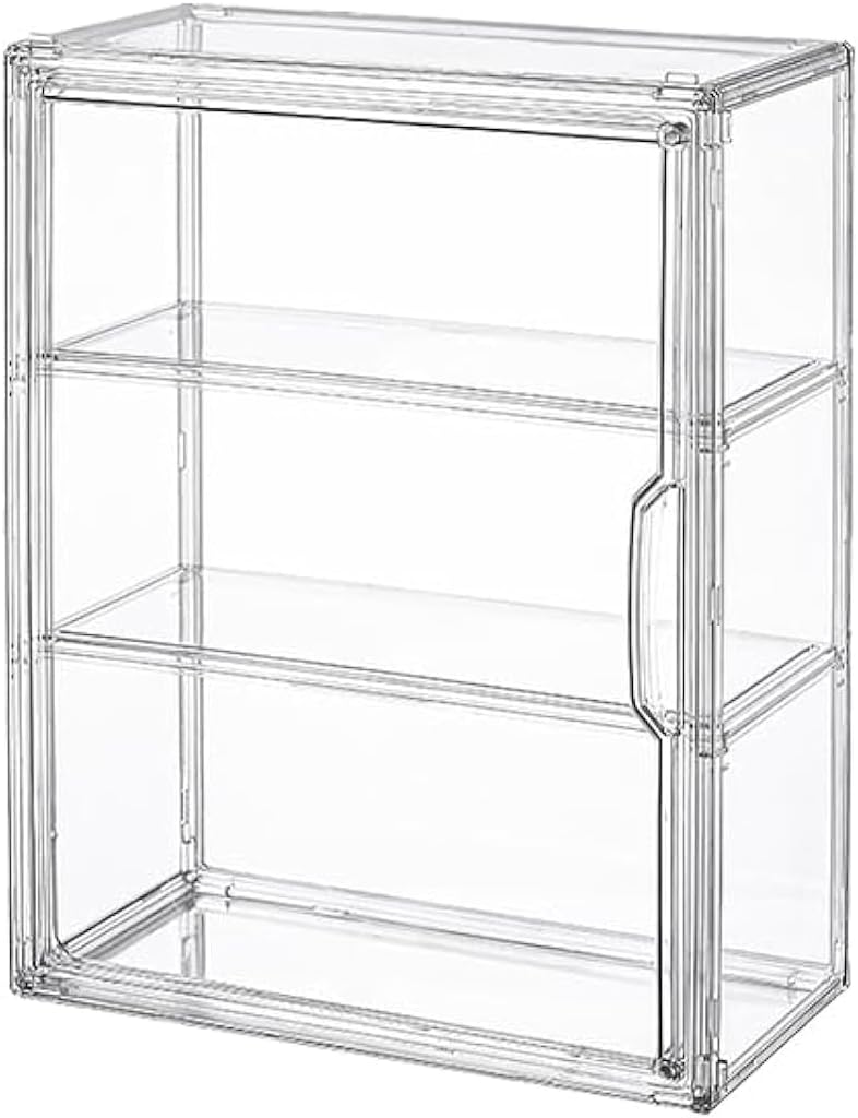 BOHOIDEE 3-Tier Clear Acrylic Display Case with Magnetic Door – Multiple Sizes - Flex Gamingproduct_type