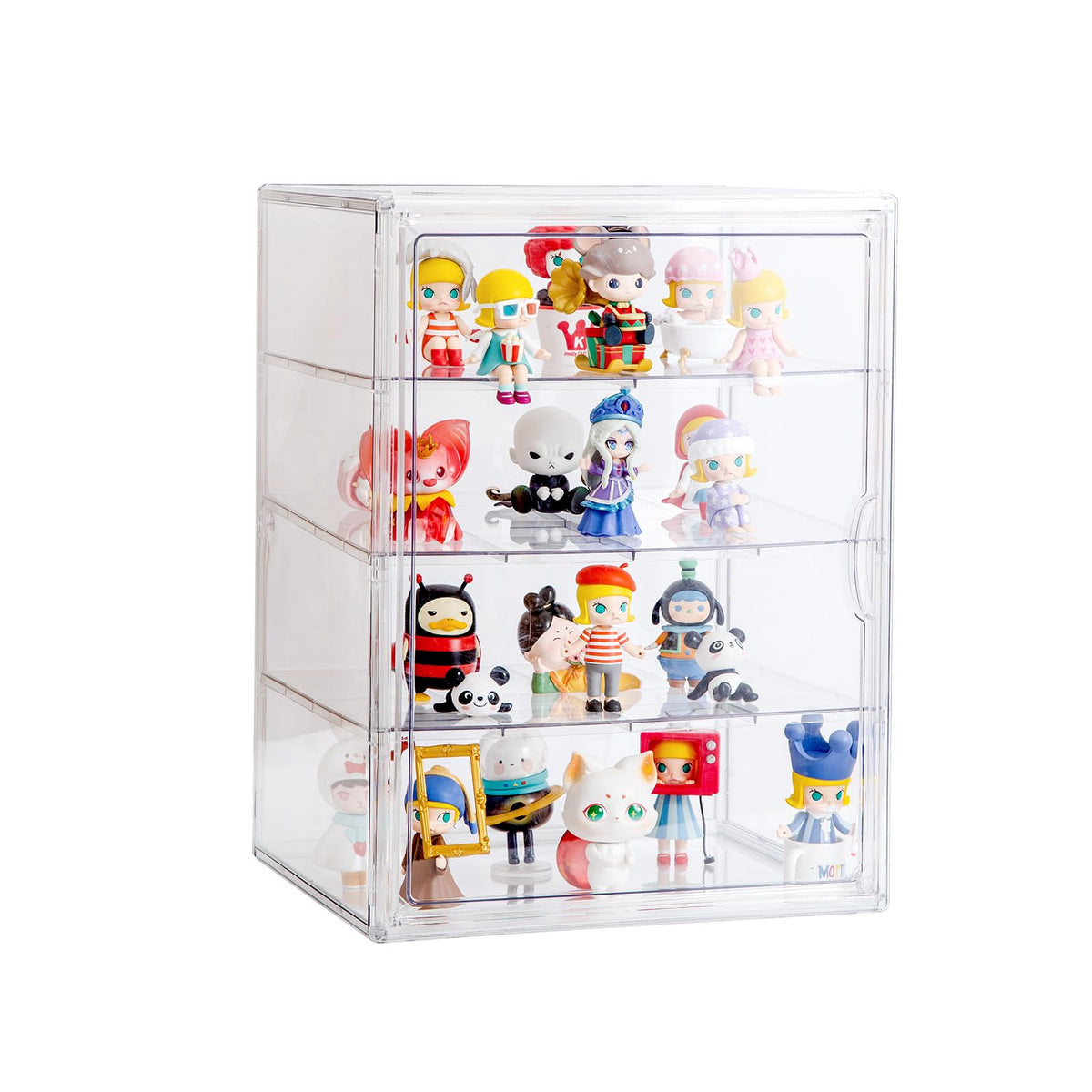 BOHOIDEE 3-Tier Clear Acrylic Display Case with Magnetic Door – Multiple Sizes - Flex Gamingproduct_type