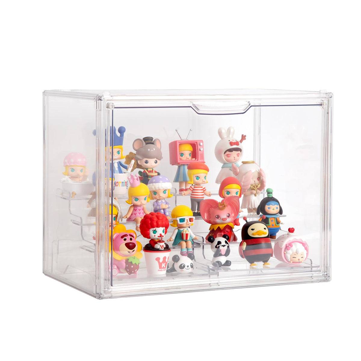 BOHOIDEE 3-Tier Clear Acrylic Display Case with Magnetic Door – Multiple Sizes - Flex Gamingproduct_type