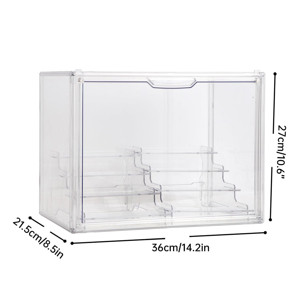 BOHOIDEE 3-Tier Clear Acrylic Display Case with Magnetic Door – Multiple Sizes - Flex Gamingproduct_type