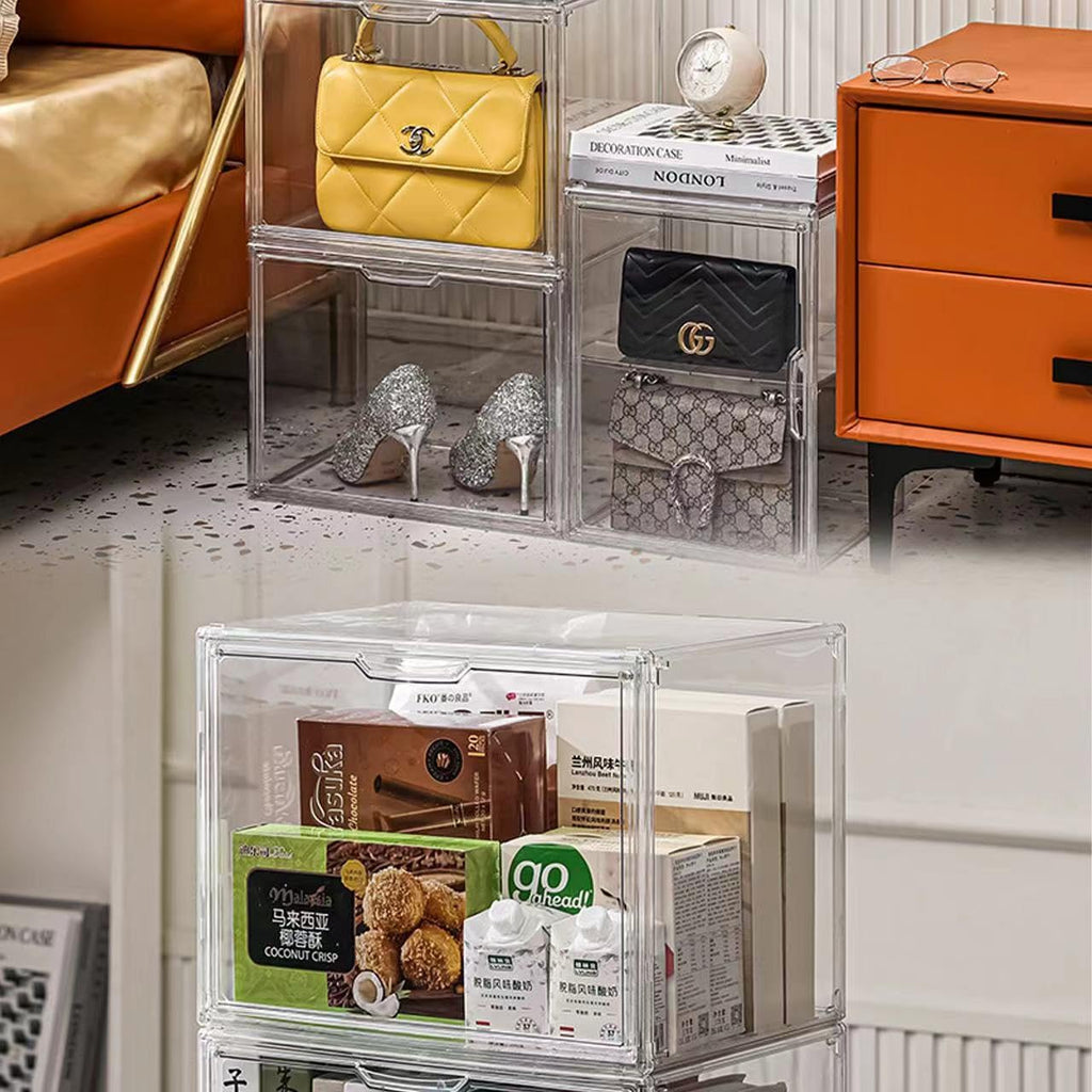 BOHOIDEE 3-Tier Clear Acrylic Display Case with Magnetic Door – Multiple Sizes - Flex Gamingproduct_type