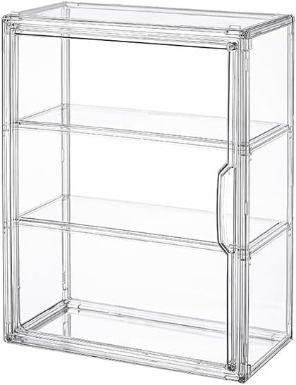 BOHOIDEE 3-Tier Clear Acrylic Display Case with Magnetic Door – Multiple Sizes - Flex Gamingproduct_type