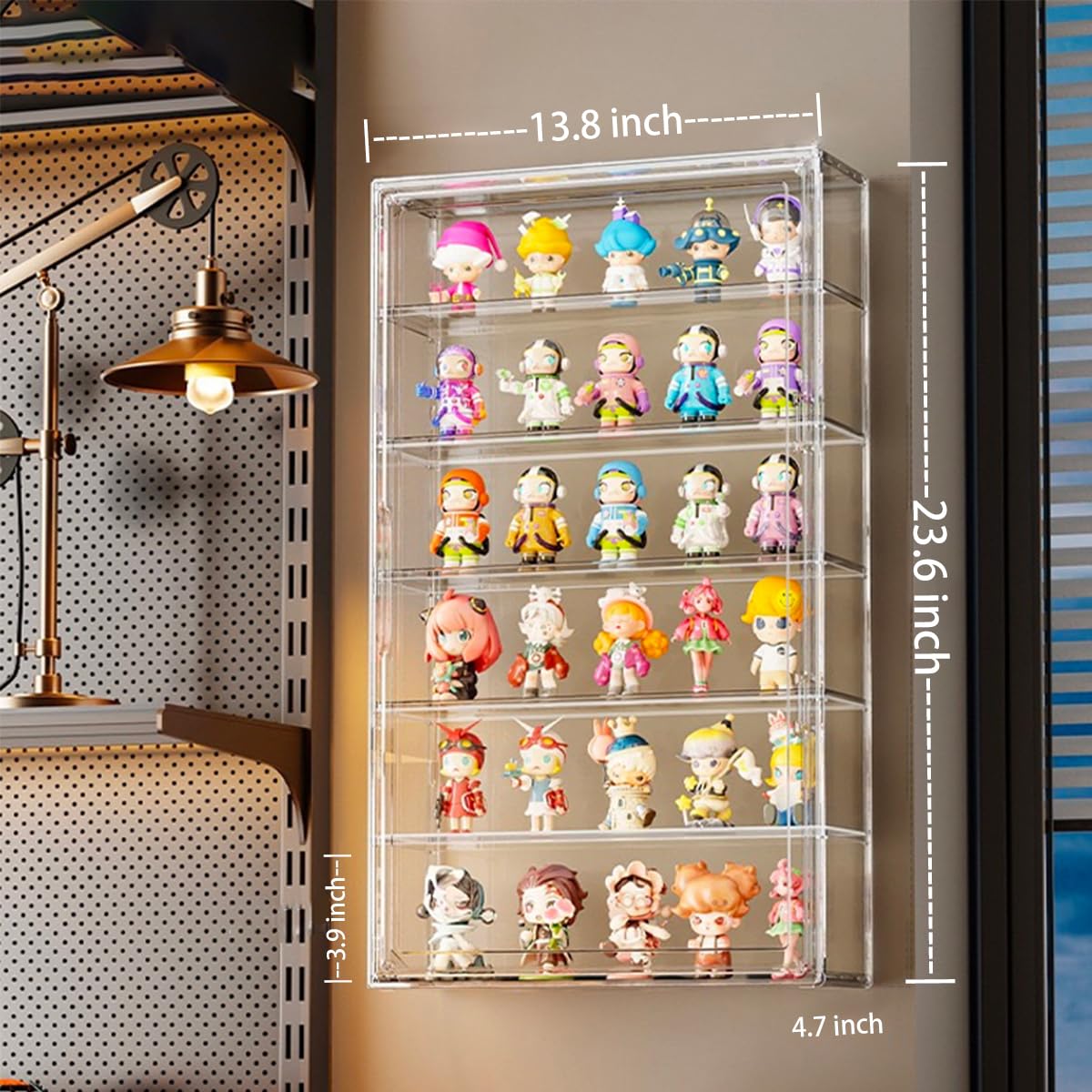 BOHOIDEE 3-Tier Clear Acrylic Display Case with Magnetic Door – Multiple Sizes - Flex Gamingproduct_type