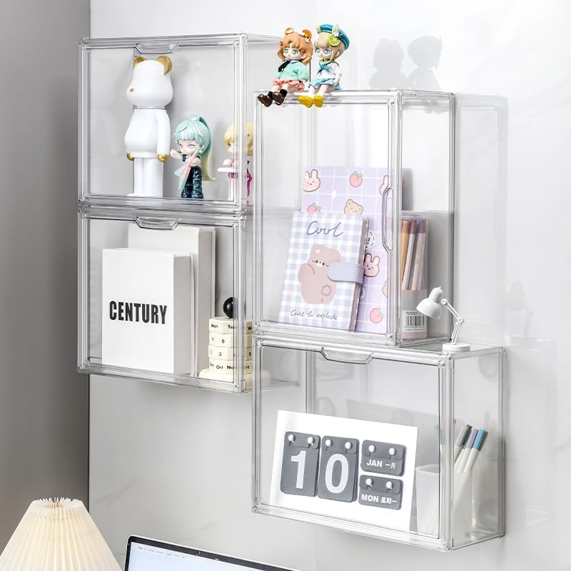 BOHOIDEE 3-Tier Clear Acrylic Display Case with Magnetic Door – Multiple Sizes - Flex Gamingproduct_type