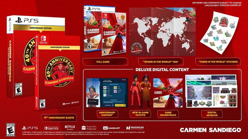 Carmen Sandiego 40th Anniversary Edition – PS5 & Switch - Flex Gamingproduct_type
