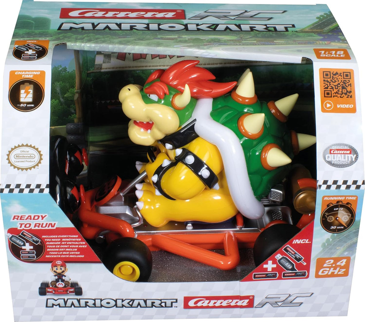 Carrera Mario Kart Bowser Pipe Kart RC Car – 2.4GHz - Flex Gamingproduct_type