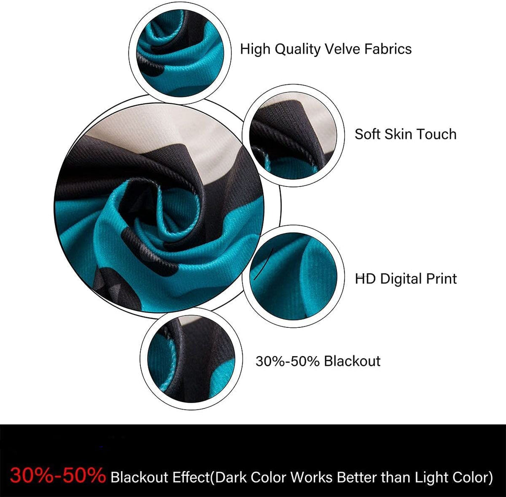 Castle Fairy Lightsaber Blackout Curtains, 2 Panels – 7 Designs & Multiple Sizes - Flex Gamingproduct_type