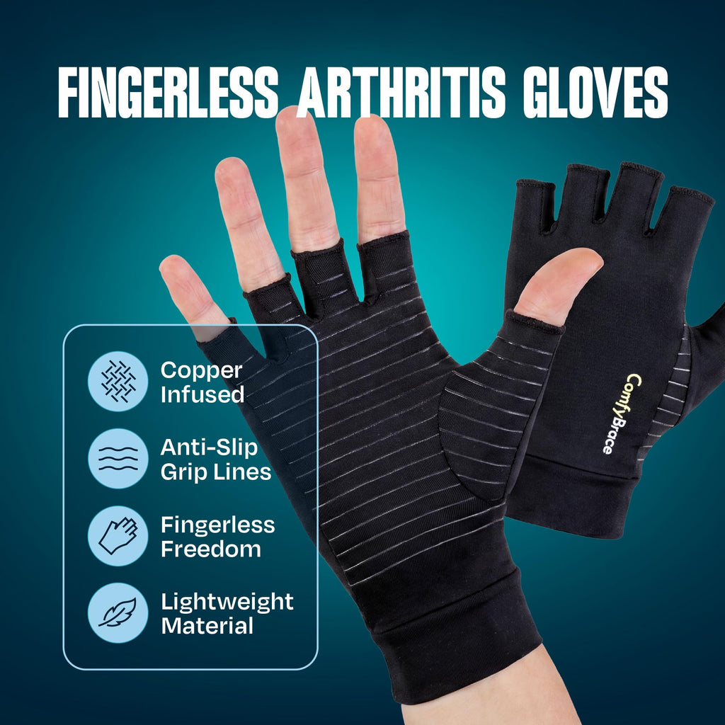 ComfyBrace Copper Compression Gloves – 4 Sizes - Flex Gamingproduct_type