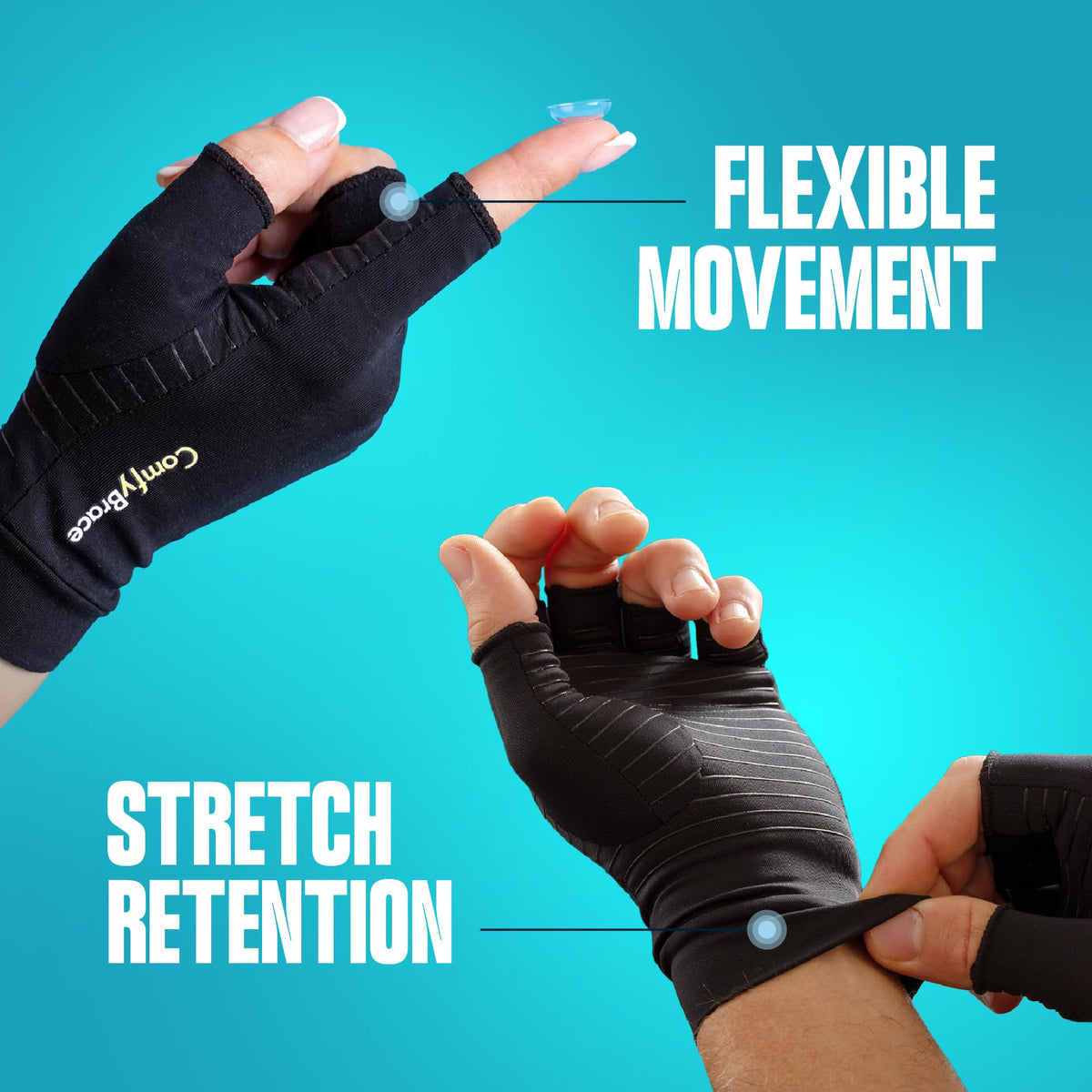 ComfyBrace Copper Compression Gloves – 4 Sizes - Flex Gamingproduct_type