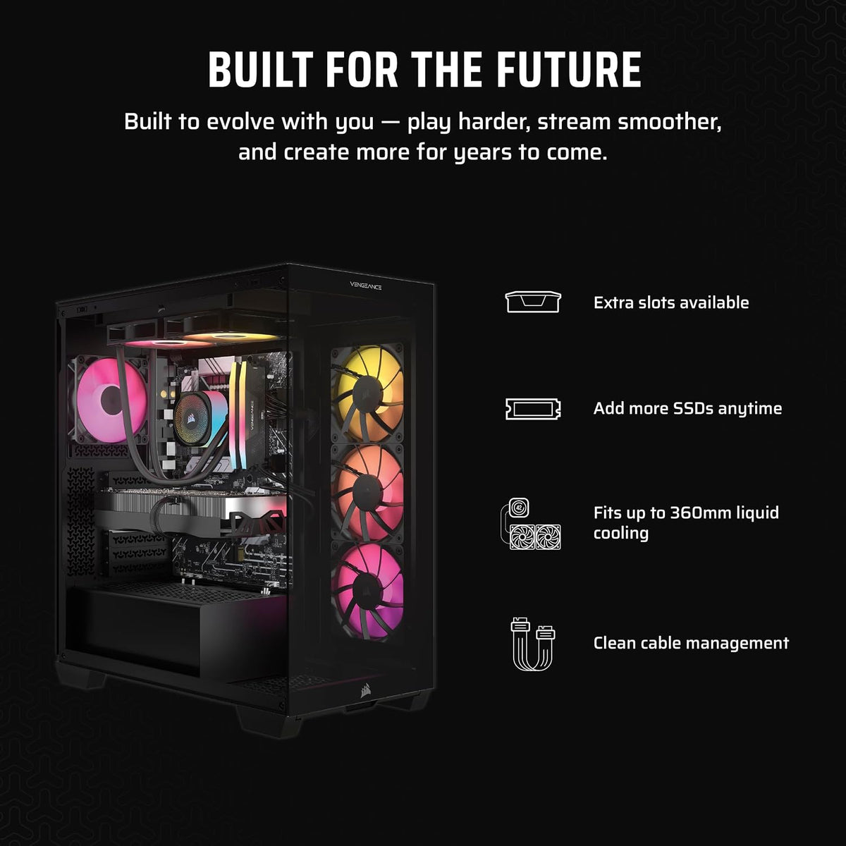 Corsair Vengeance i7500 Gaming PC – Black - Flex Gamingproduct_type
