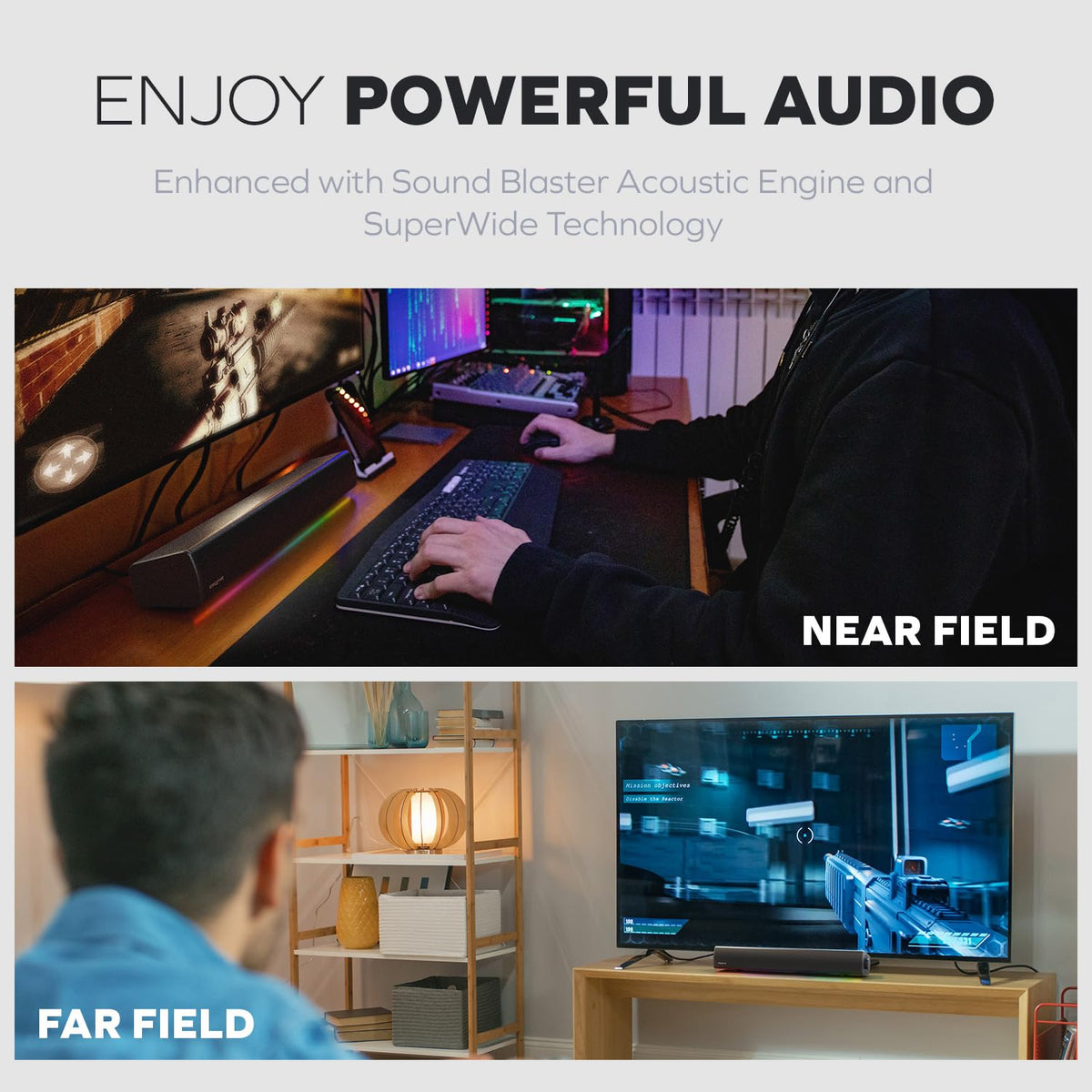 Creative Sound Blaster GS5 RGB Gaming Soundbar - Flex Gamingproduct_type