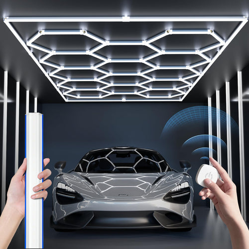 CyanCliff RGB Hexagon LED Panel Lights – 3 Sizes & 4 Colors - Flex Gamingproduct_type
