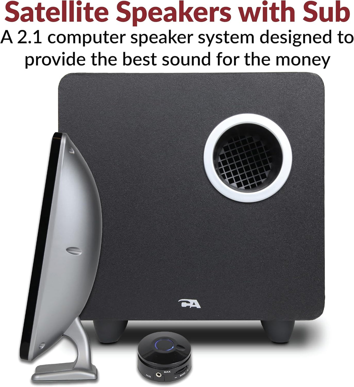 Cyber Acoustics CA-3610 2.1 Multimedia Speaker System with Subwoofer – 2 Sizes - Flex Gamingproduct_type