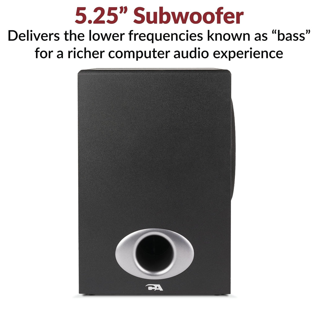 Cyber Acoustics CA-3610 2.1 Multimedia Speaker System with Subwoofer – 2 Sizes - Flex Gamingproduct_type