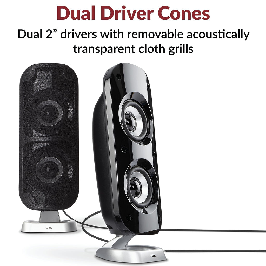 Cyber Acoustics CA-3610 2.1 Multimedia Speaker System with Subwoofer – 2 Sizes - Flex Gamingproduct_type