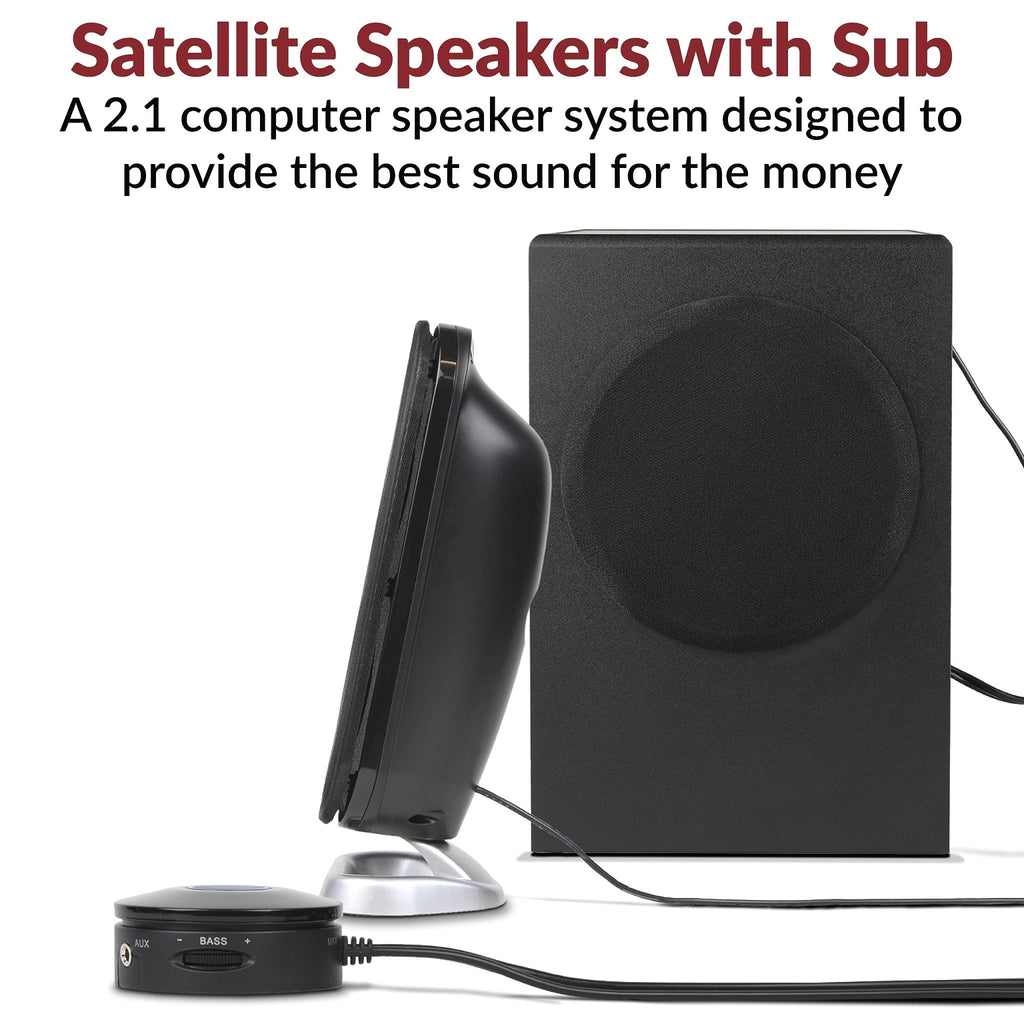 Cyber Acoustics CA-3610 2.1 Multimedia Speaker System with Subwoofer – 2 Sizes - Flex Gamingproduct_type