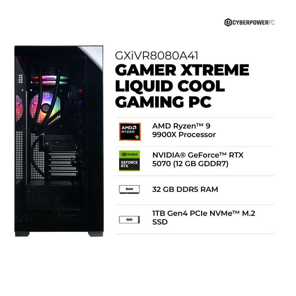 CyberPowerPC Gamer Xtreme VR Gaming PC – 2 Configurations - Flex Gamingproduct_type