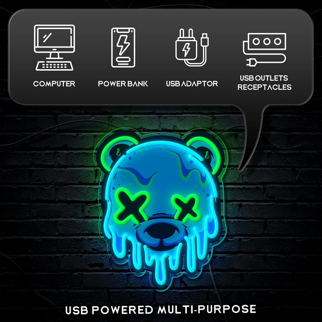 Dipomy Ice Bear LED Neon Sign - Flex Gamingproduct_type