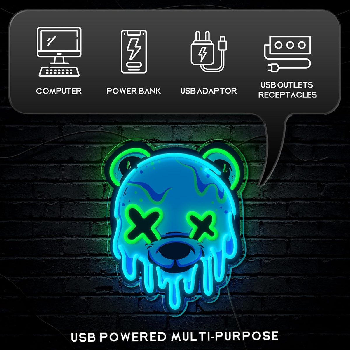 Dipomy Ice Bear LED Neon Sign - Flex Gamingproduct_type