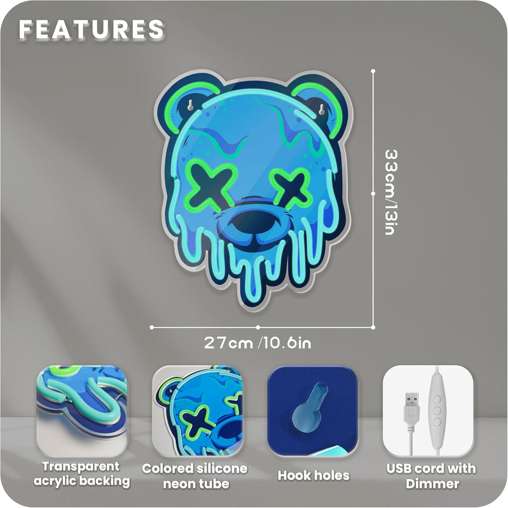 Dipomy Ice Bear LED Neon Sign - Flex Gamingproduct_type