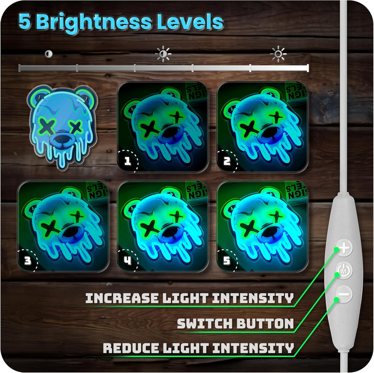 Dipomy Ice Bear LED Neon Sign - Flex Gamingproduct_type