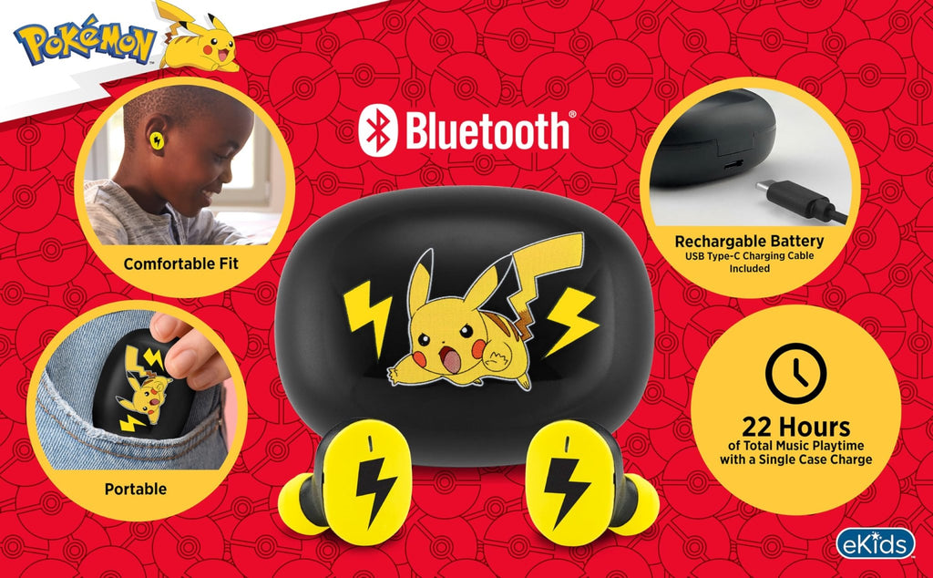 eKids True Wireless Bluetooth Earbuds with Charging Case – 8 Designs - Flex Gamingproduct_type