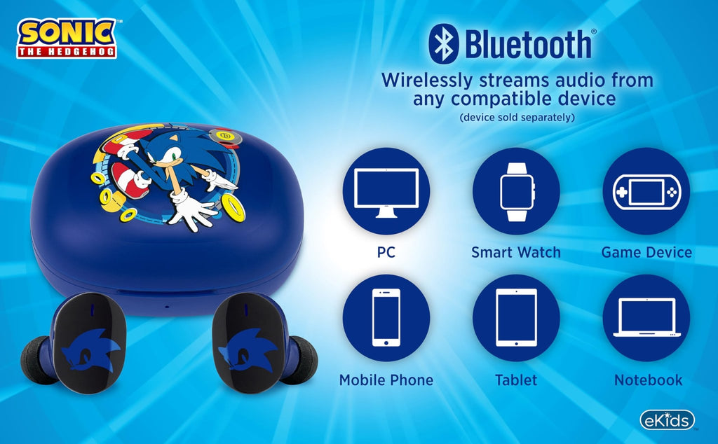 eKids True Wireless Bluetooth Earbuds with Charging Case – 8 Designs - Flex Gamingproduct_type