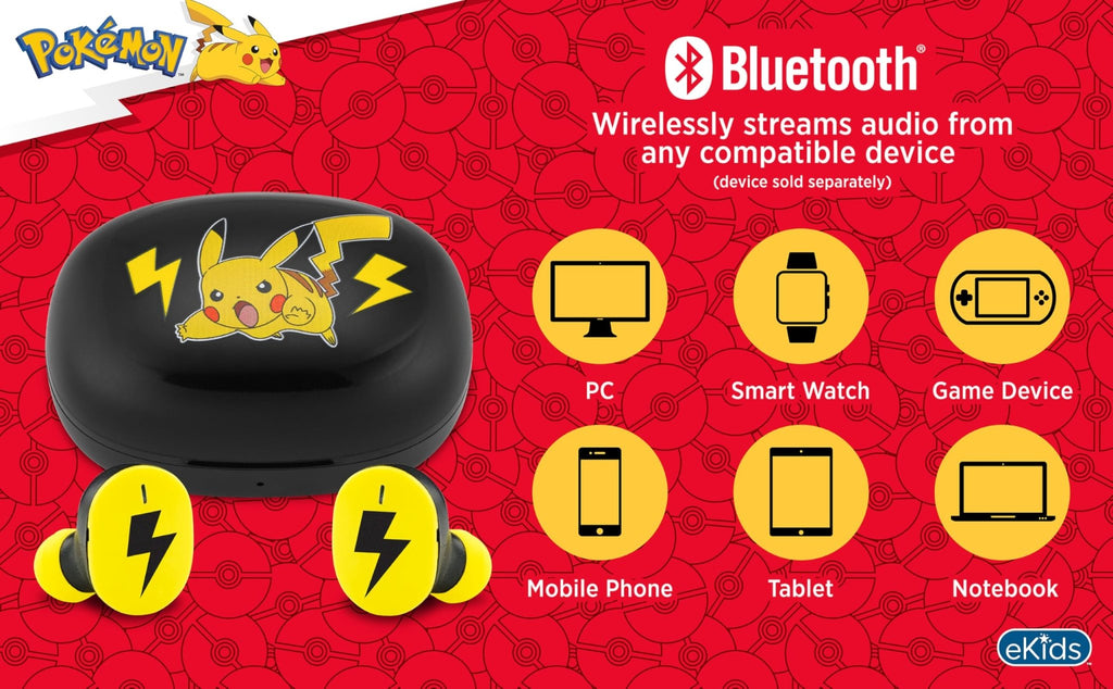 eKids True Wireless Bluetooth Earbuds with Charging Case – 8 Designs - Flex Gamingproduct_type