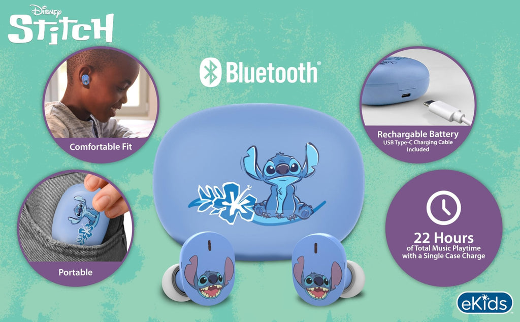 eKids True Wireless Bluetooth Earbuds with Charging Case – 8 Designs - Flex Gamingproduct_type
