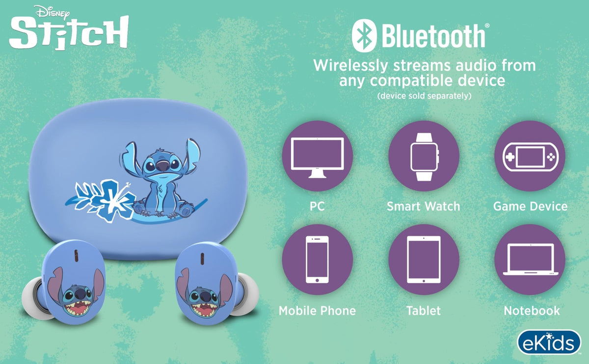 eKids True Wireless Bluetooth Earbuds with Charging Case – 8 Designs - Flex Gamingproduct_type