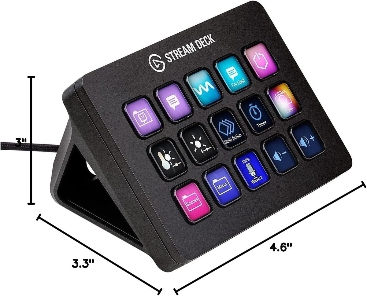 Elgato Stream Deck MK.2 Studio Controller – 3 Styles - Flex Gamingproduct_type