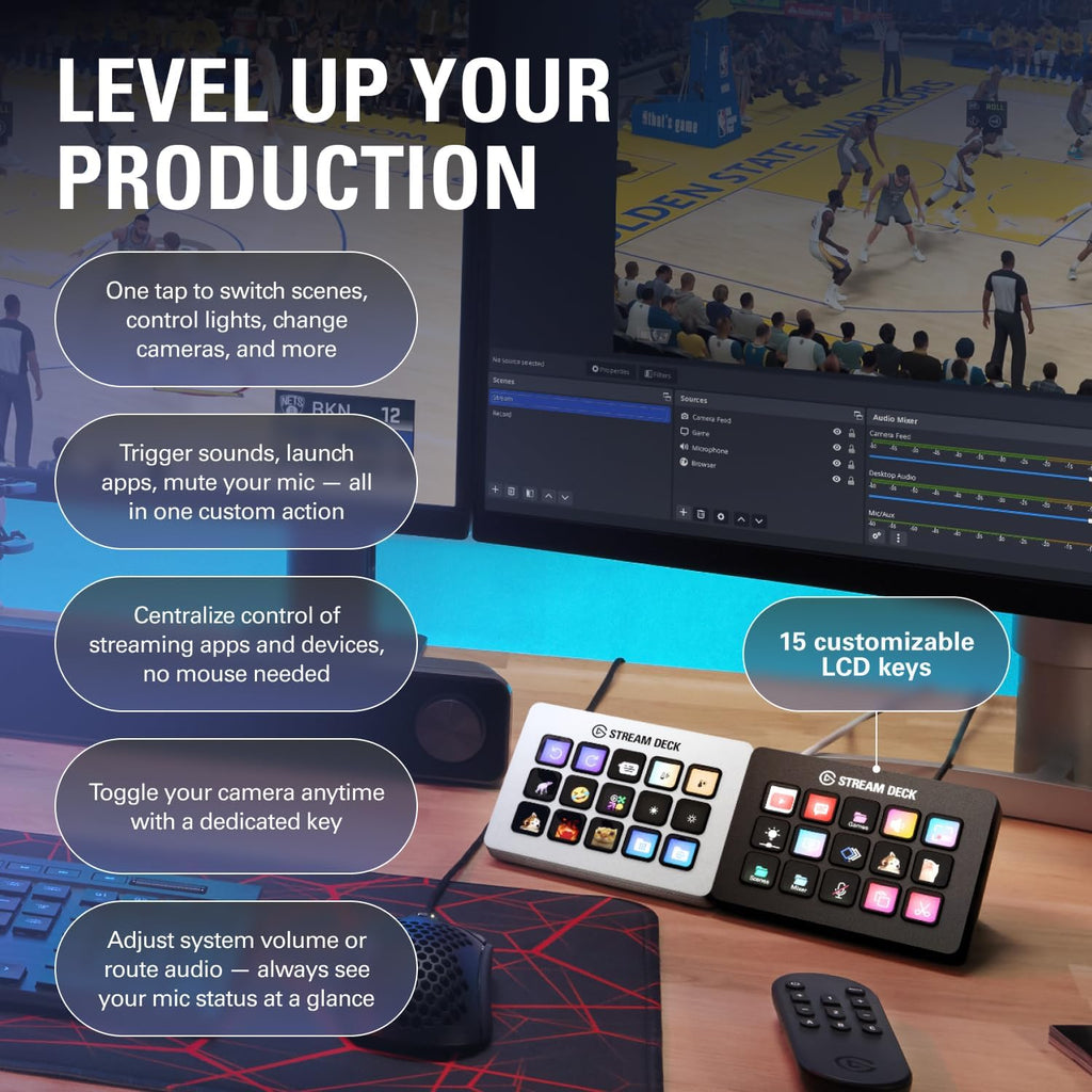 Elgato Stream Deck MK.2 Studio Controller – 3 Styles - Flex Gamingproduct_type