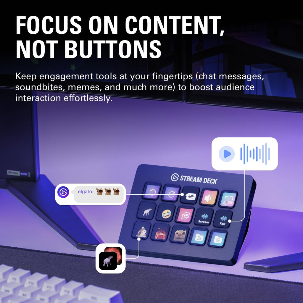 Elgato Stream Deck MK.2 Studio Controller – 3 Styles - Flex Gamingproduct_type