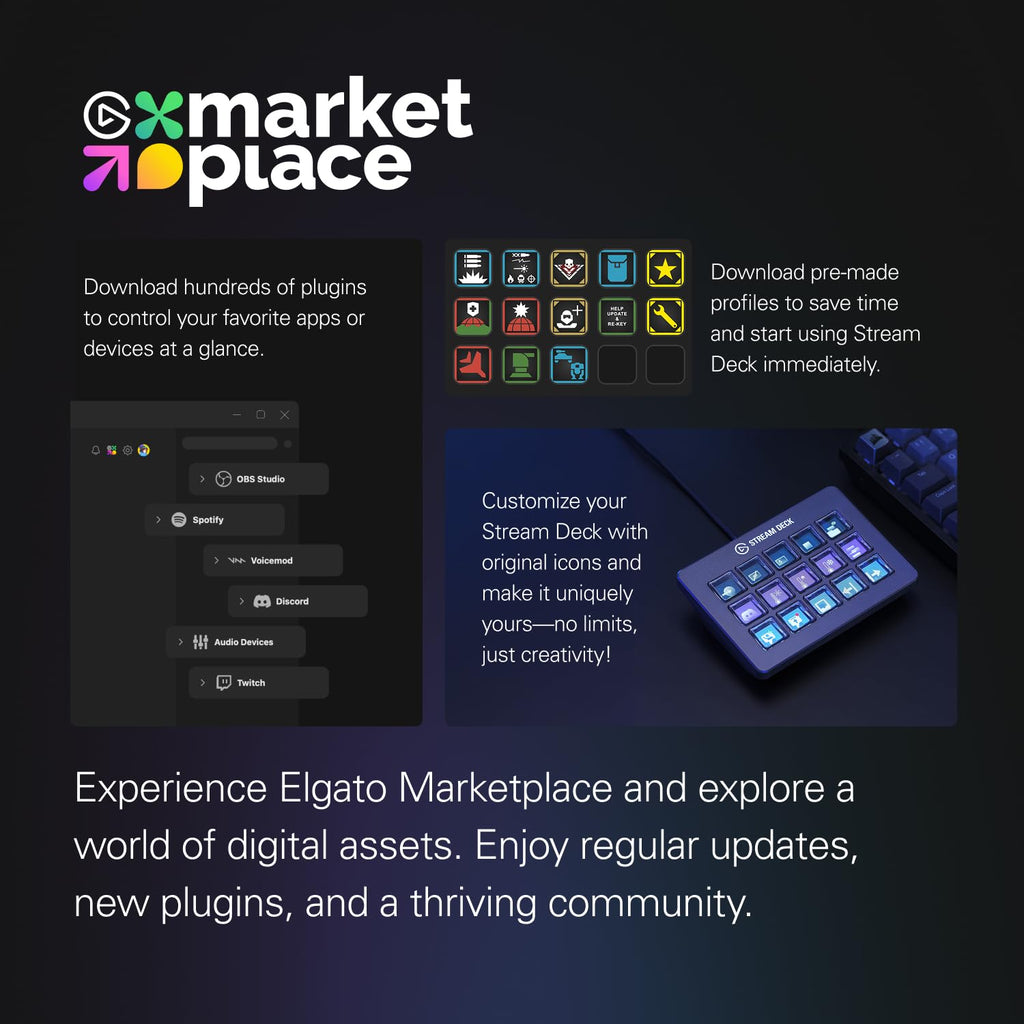 Elgato Stream Deck MK.2 Studio Controller – 3 Styles - Flex Gamingproduct_type