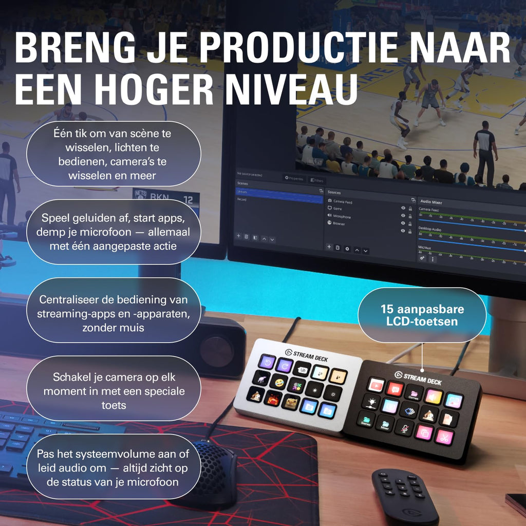 Elgato Stream Deck MK.2 Studio Controller – 3 Styles - Flex Gamingproduct_type