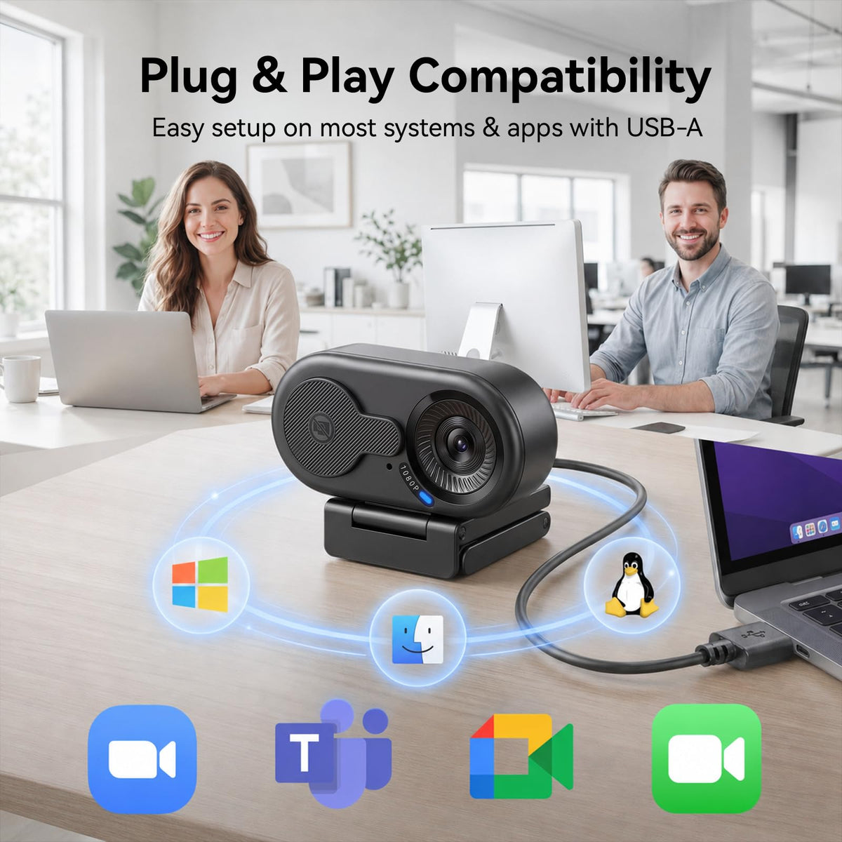EMEET C960 1080P Webcam with Dual Mics – 3 Styles - Flex Gamingproduct_type