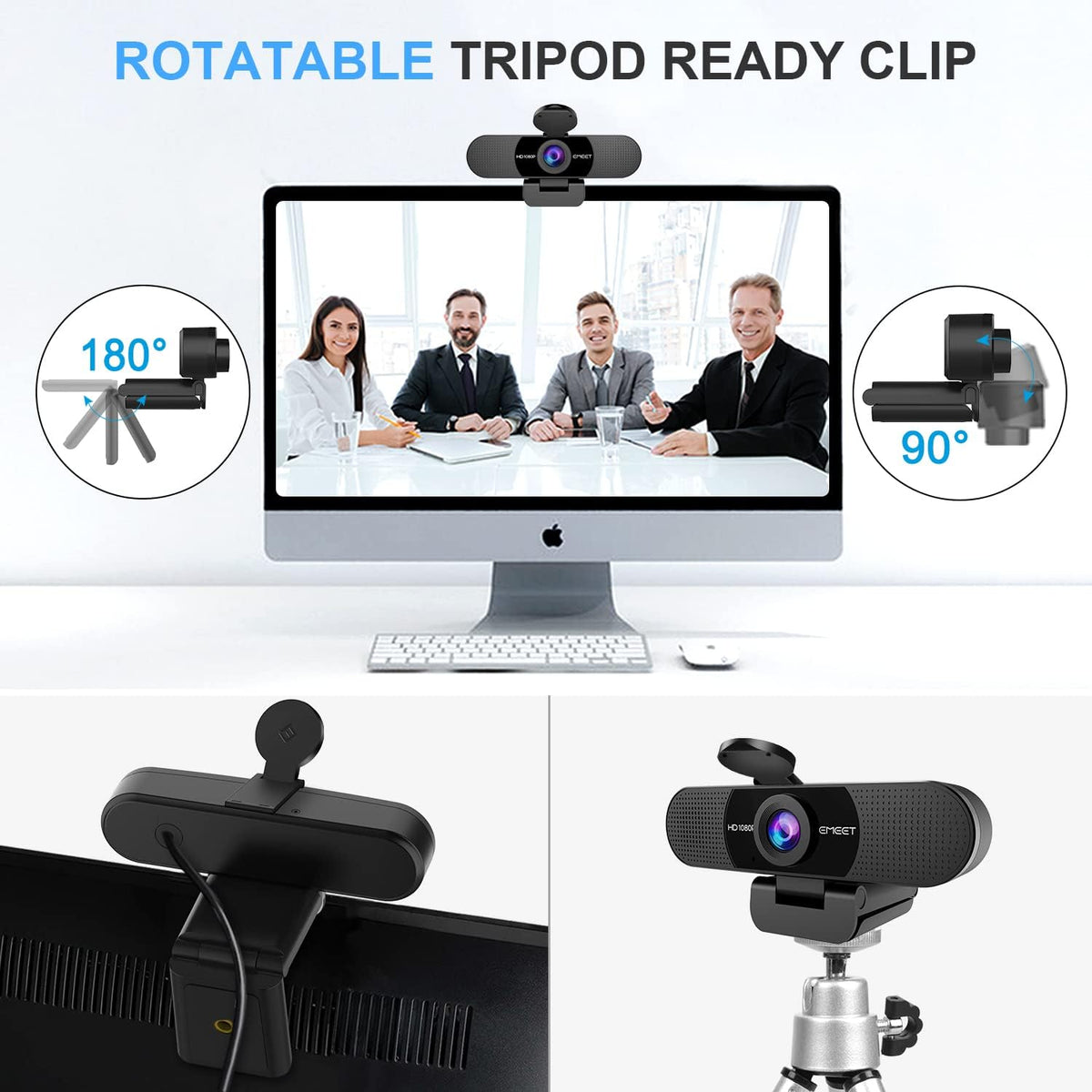 EMEET C960 1080P Webcam with Dual Mics – 3 Styles - Flex Gamingproduct_type