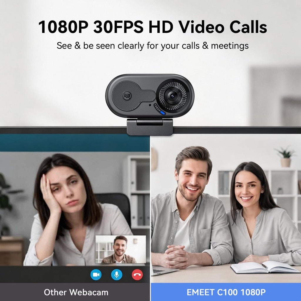 EMEET C960 1080P Webcam with Dual Mics – 3 Styles - Flex Gamingproduct_type