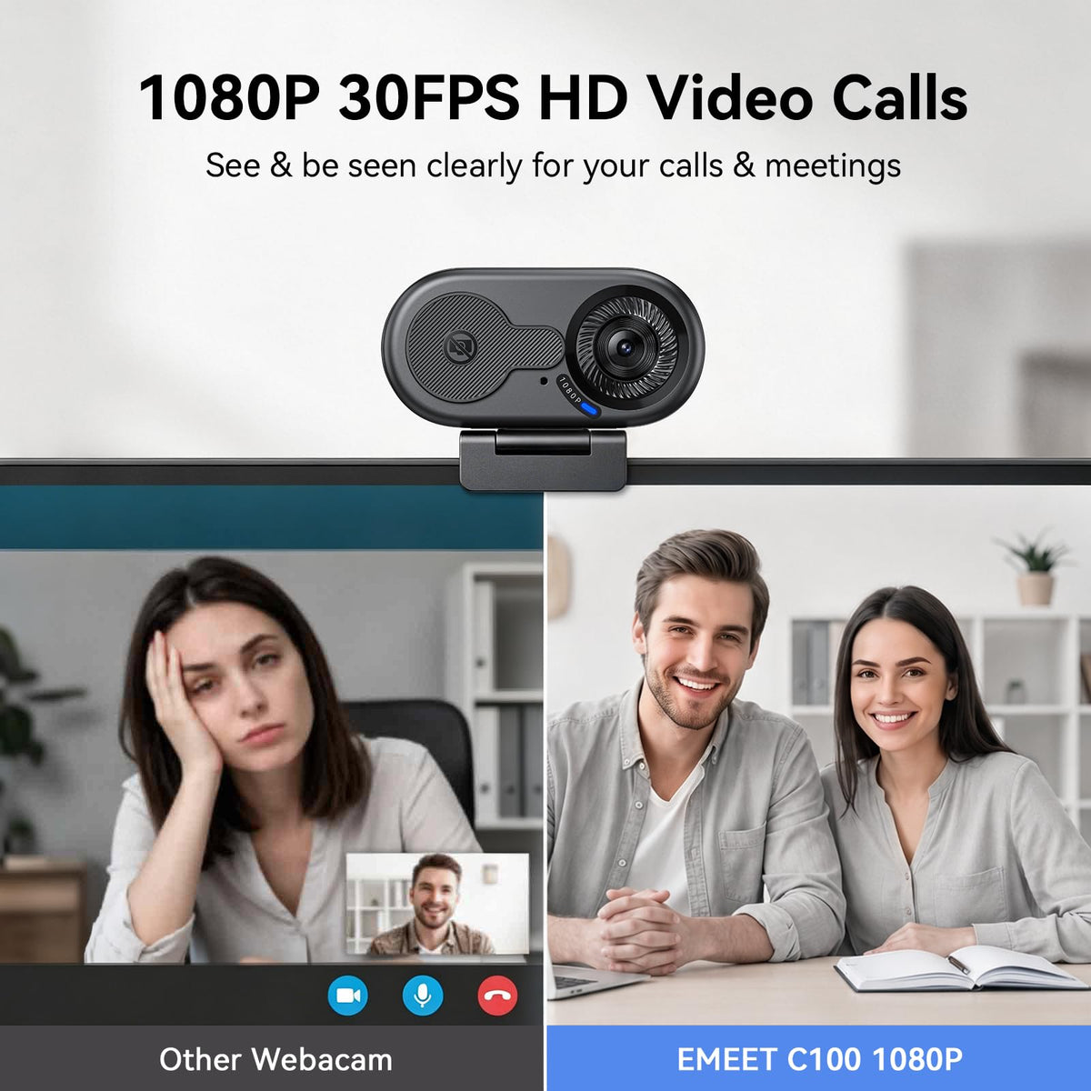 EMEET C960 1080P Webcam with Dual Mics – 3 Styles - Flex Gamingproduct_type