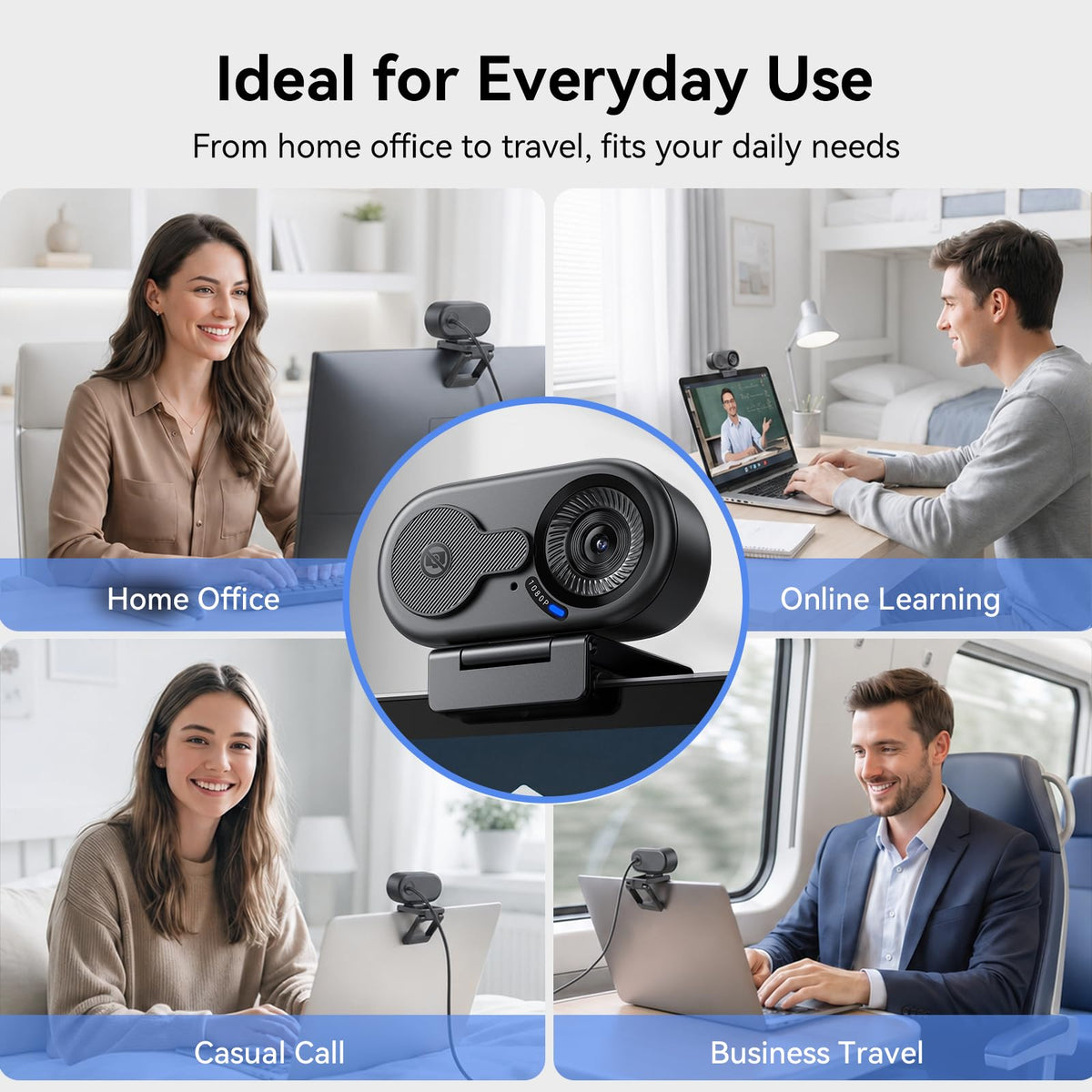EMEET C960 1080P Webcam with Dual Mics – 3 Styles - Flex Gamingproduct_type