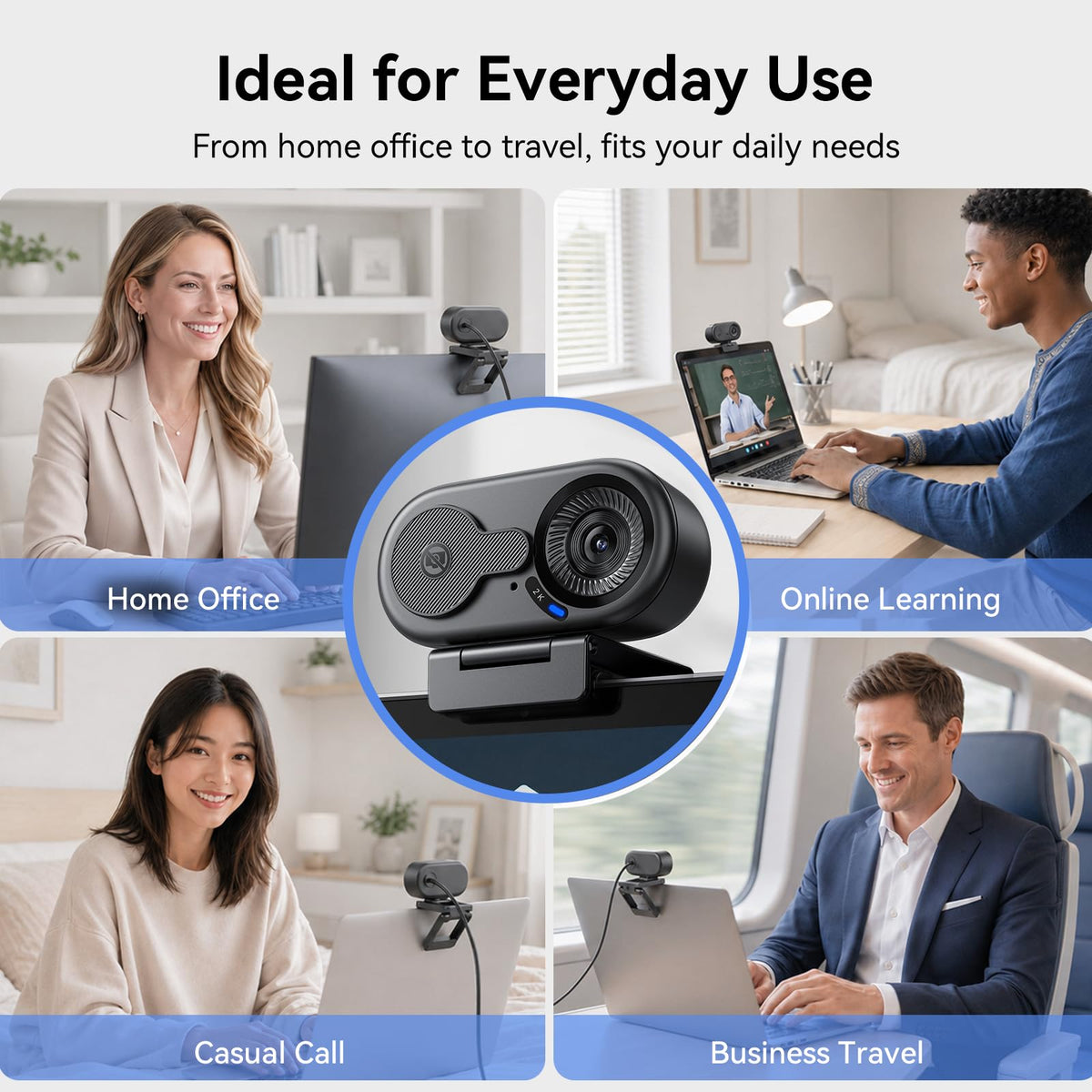 EMEET C960 1080P Webcam with Dual Mics – 3 Styles - Flex Gamingproduct_type