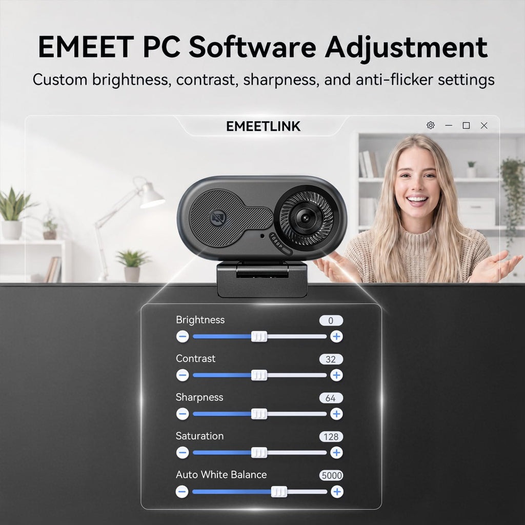 EMEET C960 1080P Webcam with Dual Mics – 3 Styles - Flex Gamingproduct_type