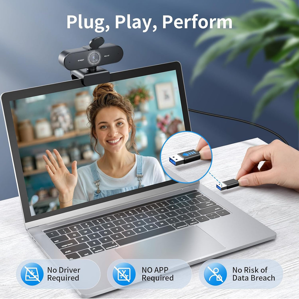 EMEET NOVA 4K Webcam PDAF Autofocus Dual Mics – 4 Styles - Flex Gamingproduct_type