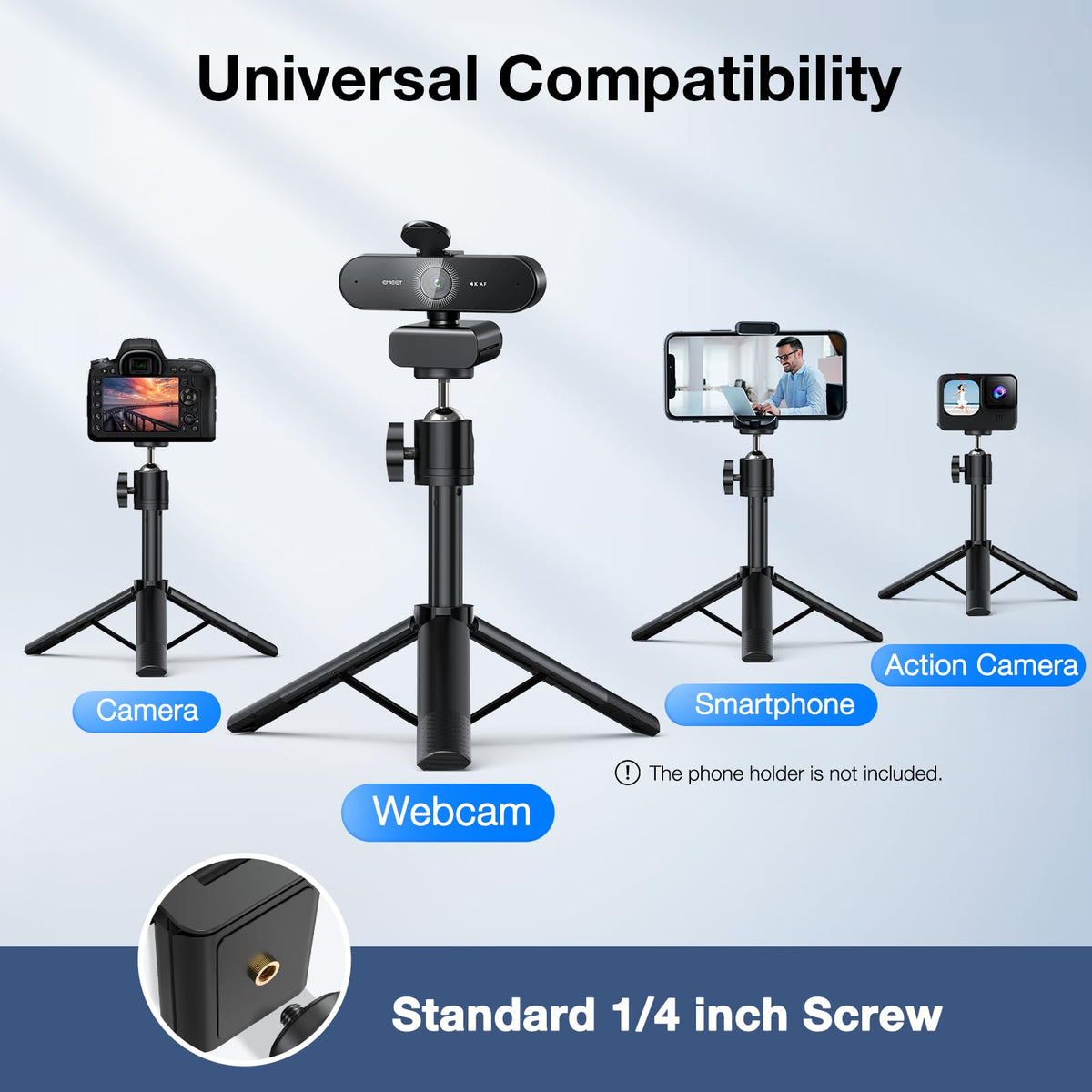EMEET NOVA 4K Webcam PDAF Autofocus Dual Mics – 4 Styles - Flex Gamingproduct_type