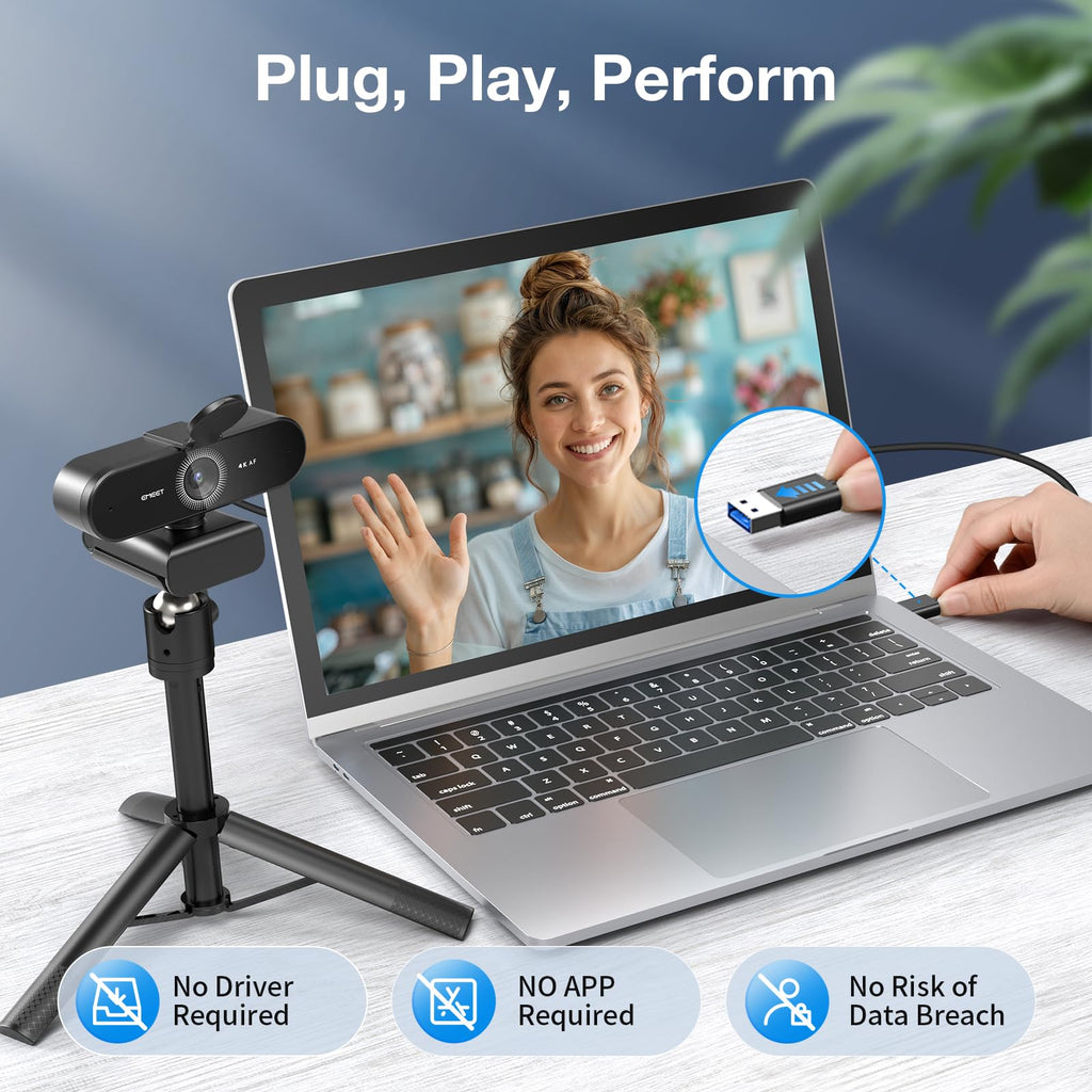 EMEET NOVA 4K Webcam PDAF Autofocus Dual Mics – 4 Styles - Flex Gamingproduct_type