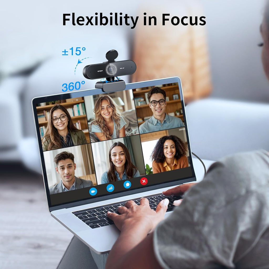 EMEET NOVA 4K Webcam PDAF Autofocus Dual Mics – 4 Styles - Flex Gamingproduct_type