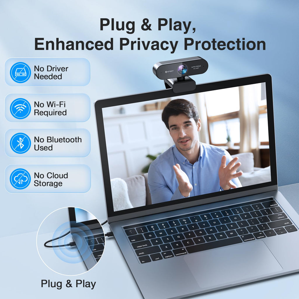 EMEET NOVA 4K Webcam PDAF Autofocus Dual Mics – 4 Styles - Flex Gamingproduct_type