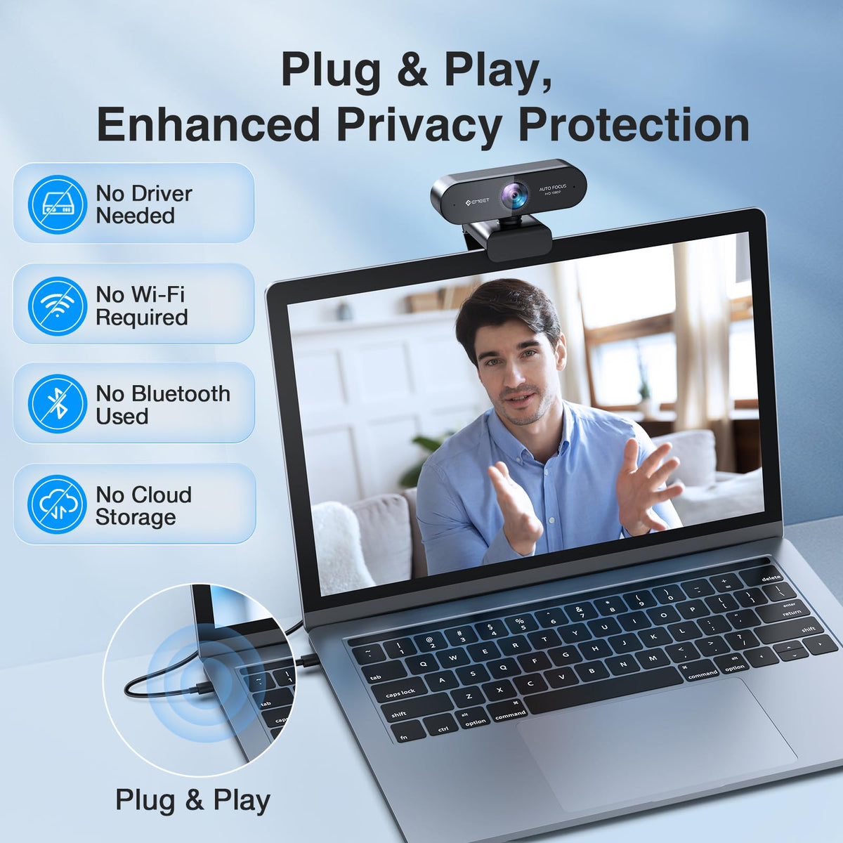 EMEET NOVA 4K Webcam PDAF Autofocus Dual Mics – 4 Styles - Flex Gamingproduct_type