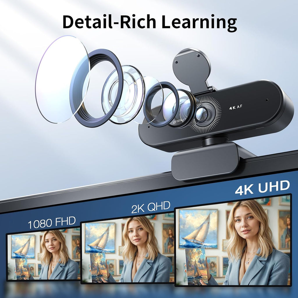 EMEET NOVA 4K Webcam PDAF Autofocus Dual Mics – 4 Styles - Flex Gamingproduct_type