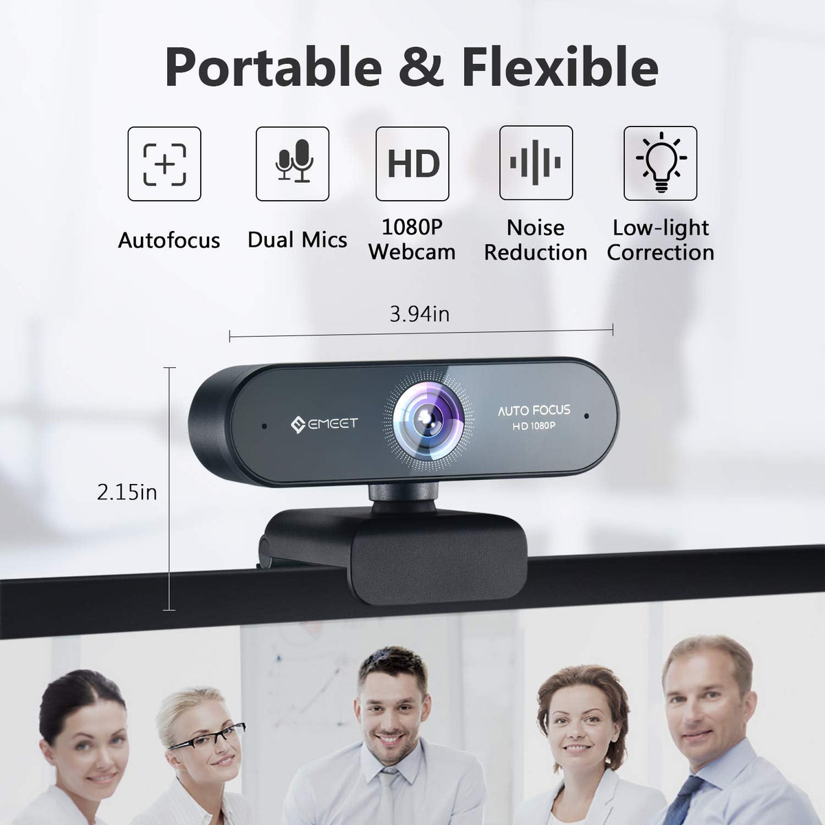 EMEET NOVA 4K Webcam PDAF Autofocus Dual Mics – 4 Styles - Flex Gamingproduct_type